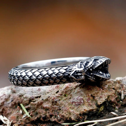 Ring Stainless Steel Nordic Mythology Dragon Rings - Ring - Cibo - Mad Fly Essentials