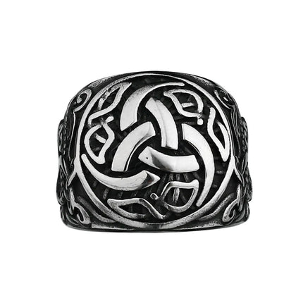 Ring Viking Dragon Rune Stainless Steel Rings - Ring - Sonya - Mad Fly Essentials