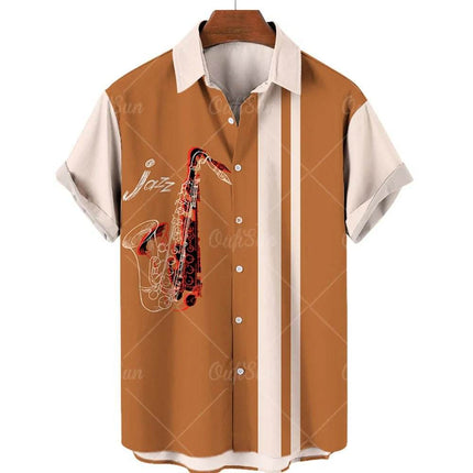 Rockstar Music Guitar Saxophone Beach Party Shirt - Shirt - TrendSetter - Mad Fly Essentials