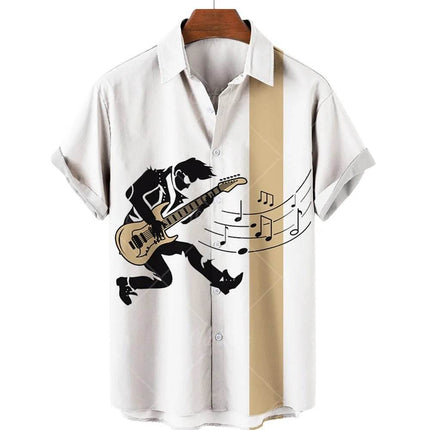Rockstar Music Guitar Saxophone Beach Party Shirt - Shirt - TrendSetter - Mad Fly Essentials