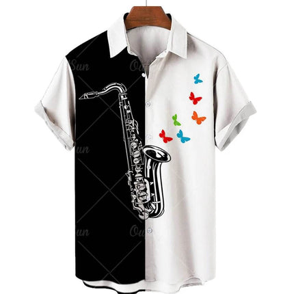 Rockstar Music Guitar Saxophone Beach Party Shirt - Shirt - TrendSetter - Mad Fly Essentials
