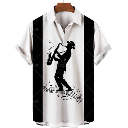Rockstar Music Guitar Saxophone Beach Party Shirt - Shirt - TrendSetter - Mad Fly Essentials