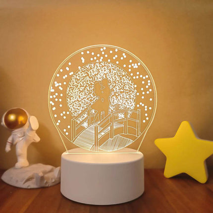 Romantic 3D Illusion LED Night Light - LED Night Light - Sallysun - Mad Fly Essentials