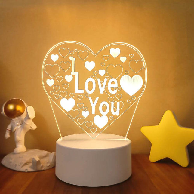 Romantic 3D Illusion LED Night Light - LED Night Light - Sallysun - Mad Fly Essentials