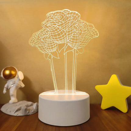 Romantic 3D Illusion LED Night Light - LED Night Light - Sallysun - Mad Fly Essentials