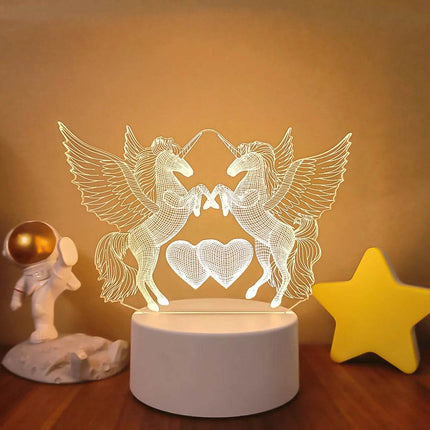 Romantic 3D Illusion LED Night Light - LED Night Light - Sallysun - Mad Fly Essentials