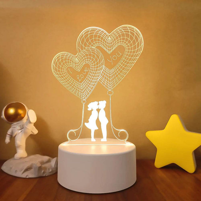 Romantic 3D Illusion LED Night Light - LED Night Light - Sallysun - Mad Fly Essentials