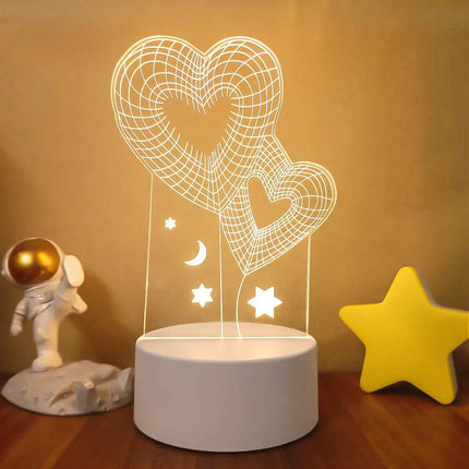 Romantic 3D Illusion LED Night Light - LED Night Light - Sallysun - Mad Fly Essentials