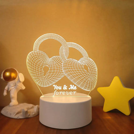 Romantic 3D Illusion LED Night Light - LED Night Light - Sallysun - Mad Fly Essentials