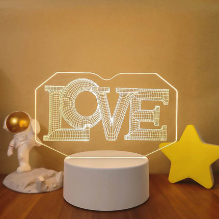 Romantic 3D Illusion LED Night Light - LED Night Light - Sallysun - Mad Fly Essentials