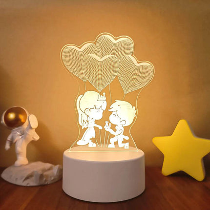Romantic 3D Illusion LED Night Light - LED Night Light - Sallysun - Mad Fly Essentials