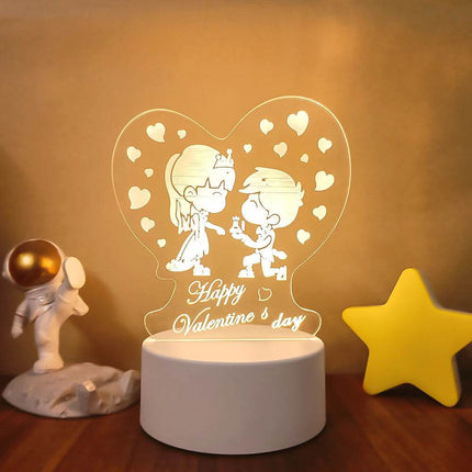 Romantic 3D Illusion LED Night Light - LED Night Light - Sallysun - Mad Fly Essentials