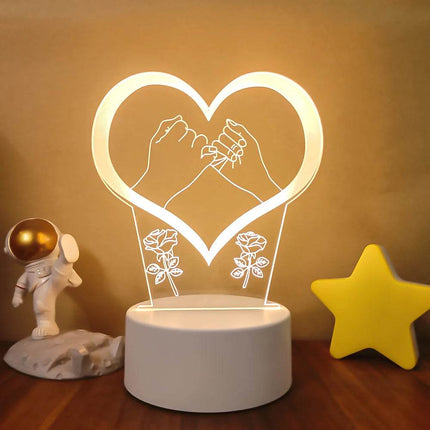 Romantic 3D Illusion LED Night Light - LED Night Light - Sallysun - Mad Fly Essentials