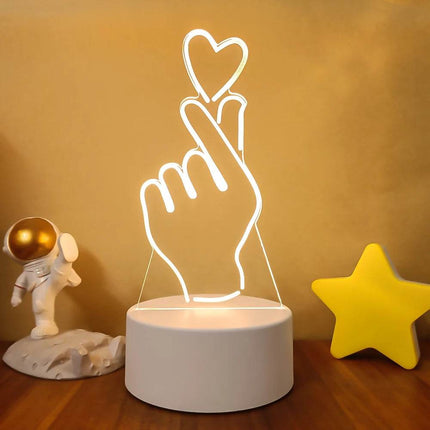 Romantic 3D Illusion LED Night Light - LED Night Light - Sallysun - Mad Fly Essentials