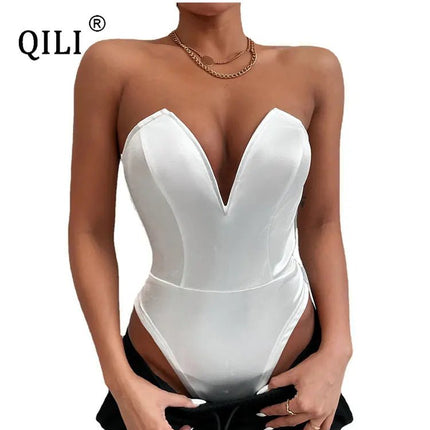 Romper Women Backless Deep V Bodysuit - Romper - Cutenova - Mad Fly Essentials