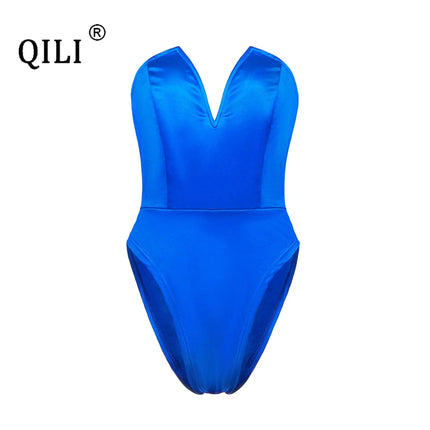 Romper Women Backless Deep V Bodysuit - Romper - Cutenova - Mad Fly Essentials