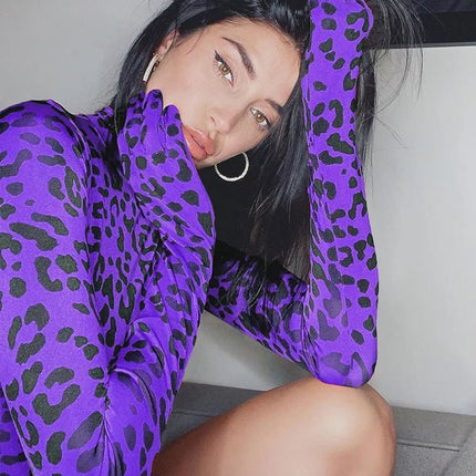 Romper Women Turtle Full Leopard Y2K Onesies - Romper - Meilinda - Mad Fly Essentials