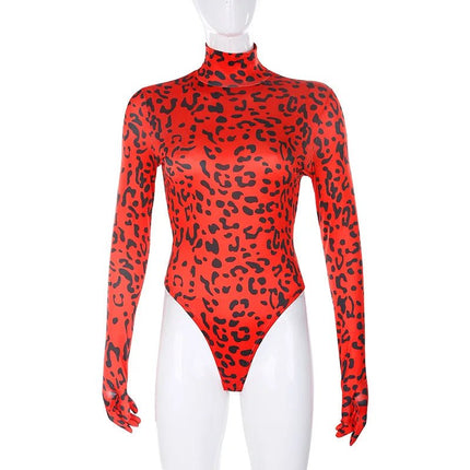 Romper Women Turtle Full Leopard Y2K Onesies - Romper - Meilinda - Mad Fly Essentials