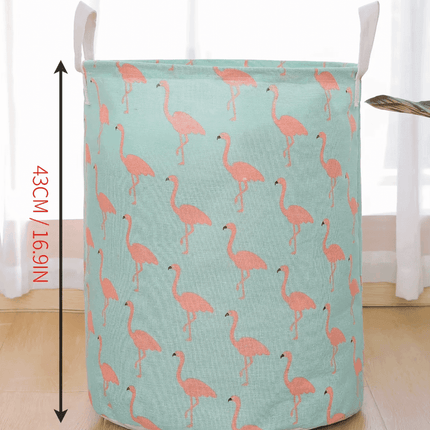 Round Dog Flamingo Animal Laundry Basket Storage Solutions - Storage Solutions - MeeToo - Mad Fly Essentials