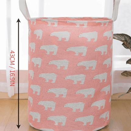 Round Dog Flamingo Animal Laundry Basket Storage Solutions - Storage Solutions - MeeToo - Mad Fly Essentials