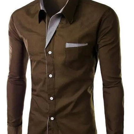 Sanwood Men Fashion M - 4XL Business Casual Dress Shirt - Shirt - SANWOOD - Mad Fly Essentials