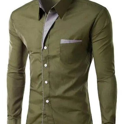 Sanwood Men Fashion M - 4XL Business Casual Dress Shirt - Shirt - SANWOOD - Mad Fly Essentials