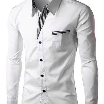 Sanwood Men Fashion M - 4XL Business Casual Dress Shirt - Shirt - SANWOOD - Mad Fly Essentials