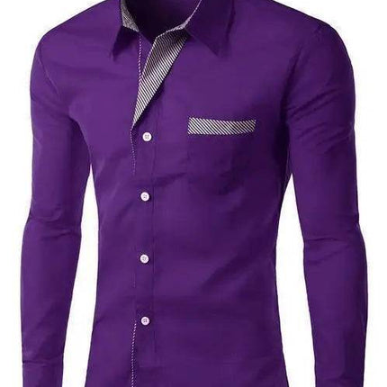 Sanwood Men Fashion M - 4XL Business Casual Dress Shirt - Shirt - SANWOOD - Mad Fly Essentials