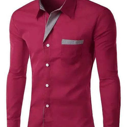 Sanwood Men Fashion M - 4XL Business Casual Dress Shirt - Shirt - SANWOOD - Mad Fly Essentials