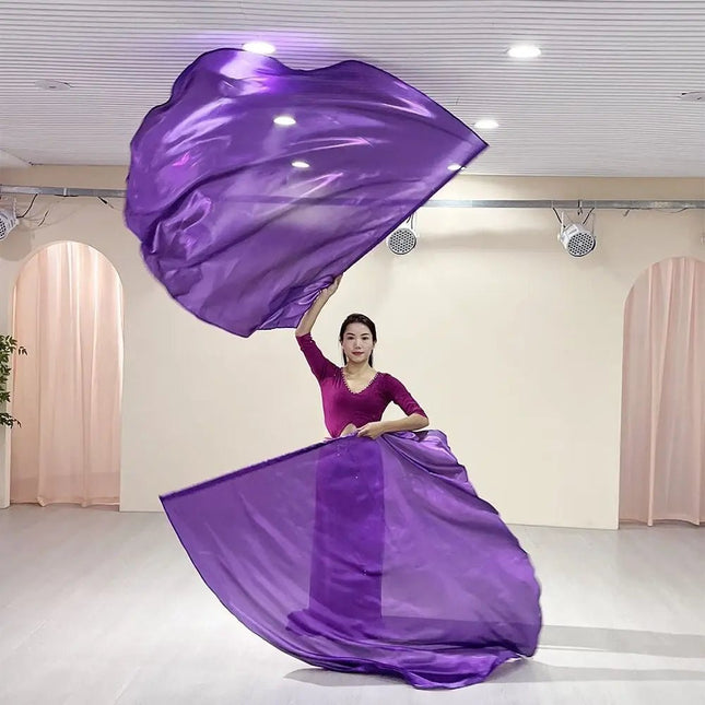 Scarf Belly Dance Props Half-Circle Flag Scarves Women Accessories - Scarf - Mirabelle - Mad Fly Essentials