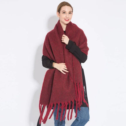 Scarf Women Fashion Warm Plaid Shawl - Scarf - Rose Gal - Mad Fly Essentials