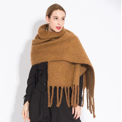 Scarf Women Fashion Warm Plaid Shawl - Scarf - Rose Gal - Mad Fly Essentials