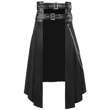 Scottish Gothic Medieval Punk Leather Women Halloween Costume Dress Skirt - Skirt - RONE LOVE - Mad Fly Essentials