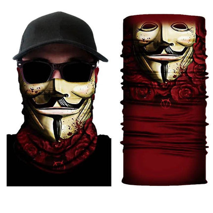 Seamless National Flag Skull Balaclava - Balaclava - Outdoor Essentials - Mad Fly Essentials