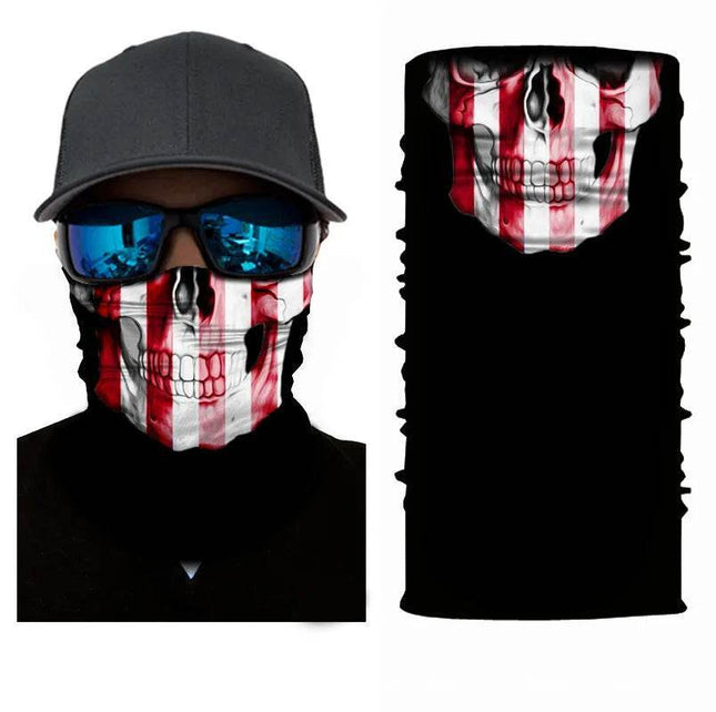 Seamless National Flag Skull Balaclava - Balaclava - Outdoor Essentials - Mad Fly Essentials