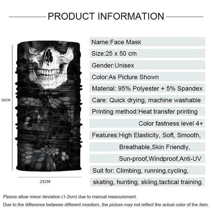 Seamless National Flag Skull Balaclava - Balaclava - Outdoor Essentials - Mad Fly Essentials