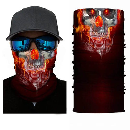 Seamless National Flag Skull Balaclava - Balaclava - Outdoor Essentials - Mad Fly Essentials