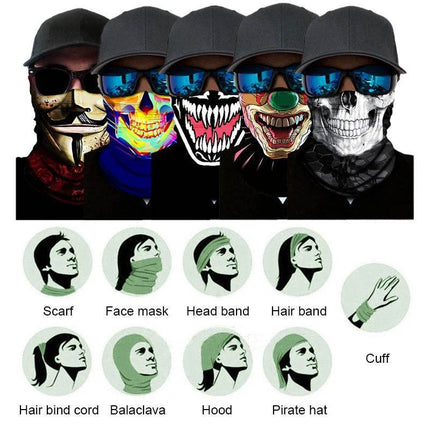 Seamless National Flag Skull Balaclava - Balaclava - Outdoor Essentials - Mad Fly Essentials