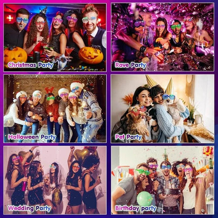Seasonal Luminous LED Neon Sunglasses Party Essentials - Party Essentials - Top Party - Mad Fly Essentials