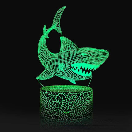 Shark Silhouette 3D LED Night Light - LED Night Light - ZYZAO - Mad Fly Essentials