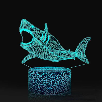 Shark Silhouette 3D LED Night Light - LED Night Light - ZYZAO - Mad Fly Essentials