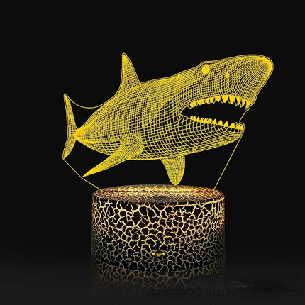 Shark Silhouette 3D LED Night Light - LED Night Light - ZYZAO - Mad Fly Essentials