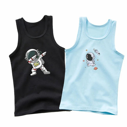 Shirt Baby Boys Astronaut Spaceman Casual Tank Top - Shirt - Aimi Lakana - Mad Fly Essentials