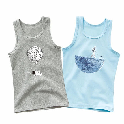 Shirt Baby Boys Astronaut Spaceman Casual Tank Top - Shirt - Aimi Lakana - Mad Fly Essentials