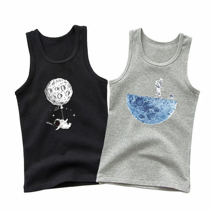 Shirt Baby Boys Astronaut Spaceman Casual Tank Top - Shirt - Aimi Lakana - Mad Fly Essentials