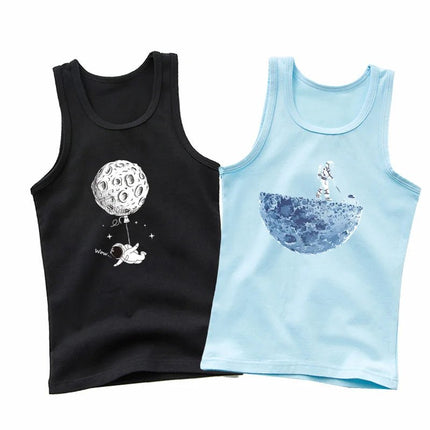Shirt Baby Boys Astronaut Spaceman Casual Tank Top - Shirt - Aimi Lakana - Mad Fly Essentials