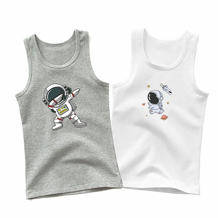 Shirt Baby Boys Astronaut Spaceman Casual Tank Top - Shirt - Aimi Lakana - Mad Fly Essentials
