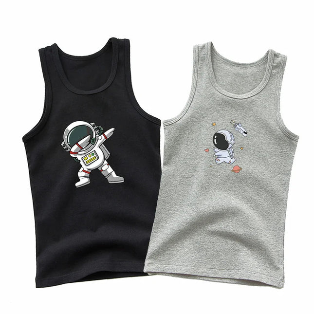 Shirt Baby Boys Astronaut Spaceman Casual Tank Top - Shirt - Aimi Lakana - Mad Fly Essentials