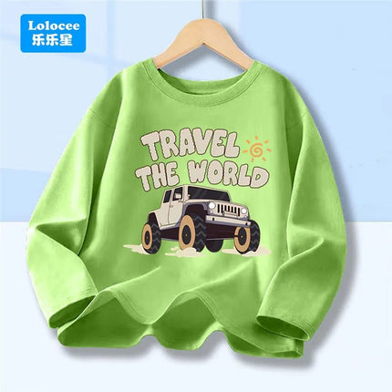 Shirt Baby Boys Racecar Long Sleeve Tee - Shirt - lioraitiin kids - Mad Fly Essentials