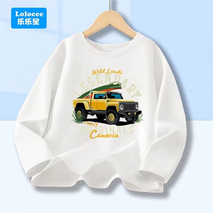 Shirt Baby Boys Racecar Long Sleeve Tee - Shirt - lioraitiin kids - Mad Fly Essentials